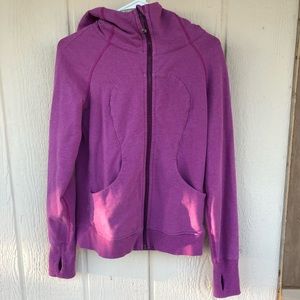 Lululemon Black Cherry Scuba Hoodie - Size 6